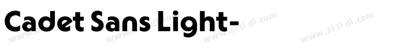 Cadet Sans Light字体转换